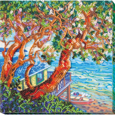 Mid-sized bead embroidery kit Above the sea (Landscapes)