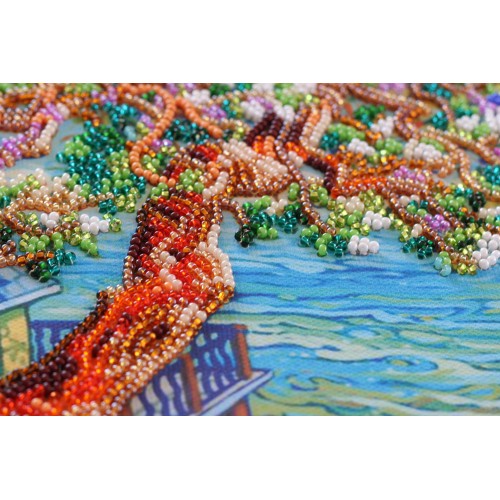 Mid-sized bead embroidery kit Above the sea (Landscapes), AMB-041 by Abris Art - buy online! ✿ Fast delivery ✿ Factory price ✿ Wholesale and retail ✿ Purchase Sets MIDI for beadwork