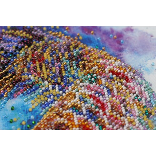 Mid-sized bead embroidery kit Good luck fish (Animals), AMB-044 by Abris Art - buy online! ✿ Fast delivery ✿ Factory price ✿ Wholesale and retail ✿ Purchase Sets MIDI for beadwork