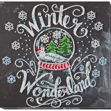 Mid-sized bead embroidery kit Winter wonderland (Winter tale)