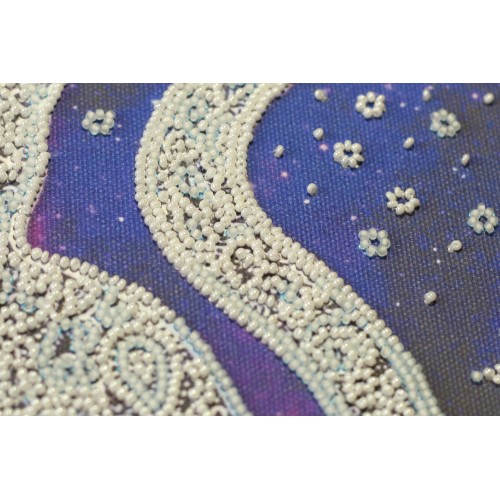 Mid-sized bead embroidery kit Star cat (Fantasy), AMB-052 by Abris Art - buy online! ✿ Fast delivery ✿ Factory price ✿ Wholesale and retail ✿ Purchase Sets MIDI for beadwork