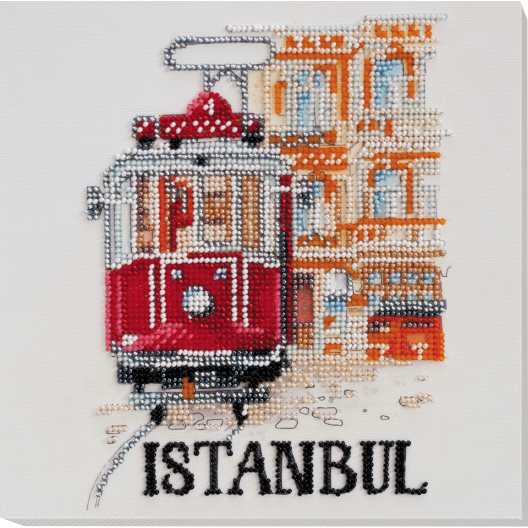 Mid-sized bead embroidery kit Istanbul (Landscapes), AMB-058 by Abris Art - buy online! ✿ Fast delivery ✿ Factory price ✿ Wholesale and retail ✿ Purchase Sets MIDI for beadwork