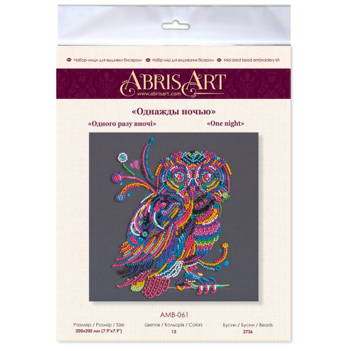 Mid-sized bead embroidery kit Once upon a night (Deco Scenes), AMB-061 by Abris Art - buy online! ✿ Fast delivery ✿ Factory price ✿ Wholesale and retail ✿ Purchase Sets MIDI for beadwork
