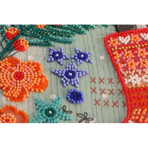 Mid-sized bead embroidery kit Meowy, AMB-074 by Abris Art - buy online! ✿ Fast delivery ✿ Factory price ✿ Wholesale and retail ✿ Purchase Sets MIDI for beadwork