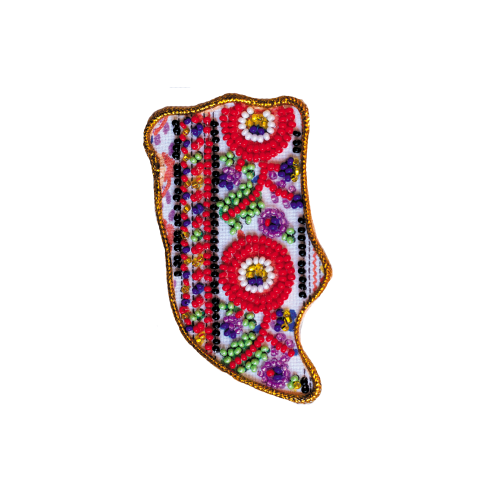 Kits for embroidery with beads magnets Map of Ukraine Lviv region, AMK-013 by Abris Art - buy online! ✿ Fast delivery ✿ Factory price ✿ Wholesale and retail ✿ Purchase Kits for embroidery with beads - magnets Map of Ukraine