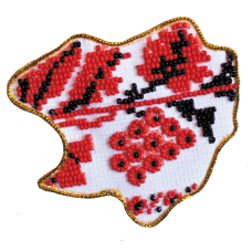Kits for embroidery with beads magnets "Map of Ukraine" Kharkiv region