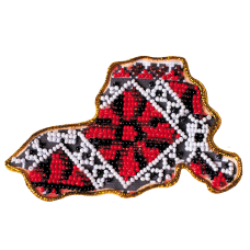 Kits for embroidery with beads magnets "Map of Ukraine" Kherson region