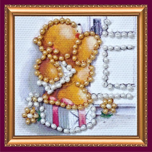 Mini Magnets Bead embroidery kit Postman – 1, AMM-001 by Abris Art - buy online! ✿ Fast delivery ✿ Factory price ✿ Wholesale and retail ✿ Purchase Kits for embroidery with beads - mini-magnets
