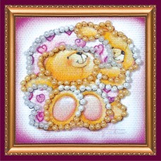Mini Magnets Bead embroidery kit Teddy bears – 1