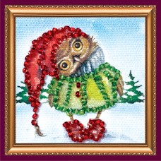 Mini Magnets Bead embroidery kit Owl – 2