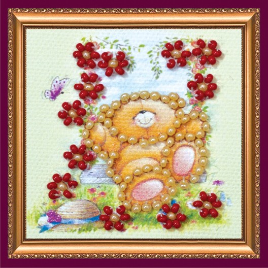 Mini Magnets Bead embroidery kit Seesaw – 1, AMM-008 by Abris Art - buy online! ✿ Fast delivery ✿ Factory price ✿ Wholesale and retail ✿ Purchase Kits for embroidery with beads - mini-magnets