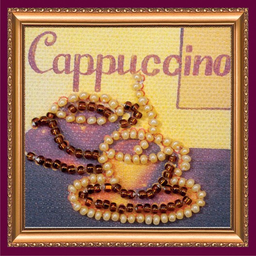 Mini Magnets Bead embroidery kit Cappuccino, AMM-015 by Abris Art - buy online! ✿ Fast delivery ✿ Factory price ✿ Wholesale and retail ✿ Purchase Kits for embroidery with beads - mini-magnets