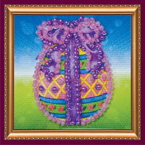 Mini Magnets Bead embroidery kit Easter egg – 1, AMM-019 by Abris Art - buy online! ✿ Fast delivery ✿ Factory price ✿ Wholesale and retail ✿ Purchase Kits for embroidery with beads - mini-magnets
