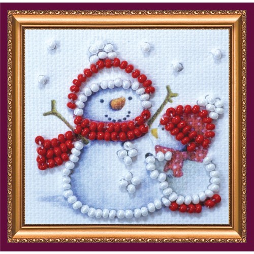 Mini Magnets Bead embroidery kit Big friend, AMM-021 by Abris Art - buy online! ✿ Fast delivery ✿ Factory price ✿ Wholesale and retail ✿ Purchase Kits for embroidery with beads - mini-magnets