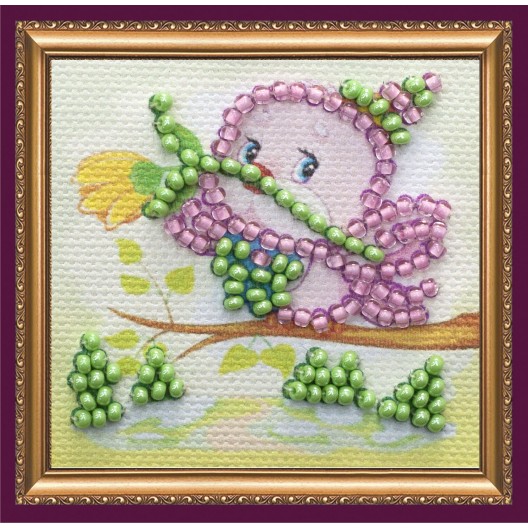 Nestling, AMM031 by Abris Art - buy online! ✿ Fast delivery ✿ Factory price ✿ Wholesale and retail ✿ Purchase Kits for embroidery with beads - mini-magnets