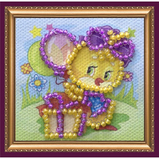 Mini Magnets Bead embroidery kit Small sun, AMM-037 by Abris Art - buy online! ✿ Fast delivery ✿ Factory price ✿ Wholesale and retail ✿ Purchase Kits for embroidery with beads - mini-magnets