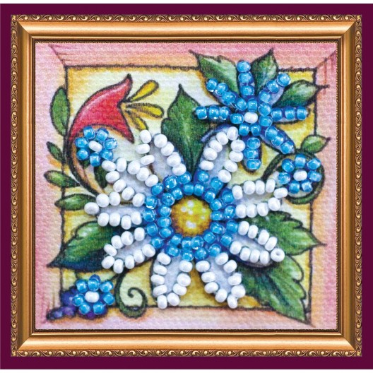 Mini Magnets Bead embroidery kit Guessing on a camomile, AMM-043 by Abris Art - buy online! ✿ Fast delivery ✿ Factory price ✿ Wholesale and retail ✿ Purchase Kits for embroidery with beads - mini-magnets