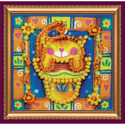 Mini Magnets Bead embroidery kit Unusual flower, AMM-047 by Abris Art - buy online! ✿ Fast delivery ✿ Factory price ✿ Wholesale and retail ✿ Purchase Kits for embroidery with beads - mini-magnets