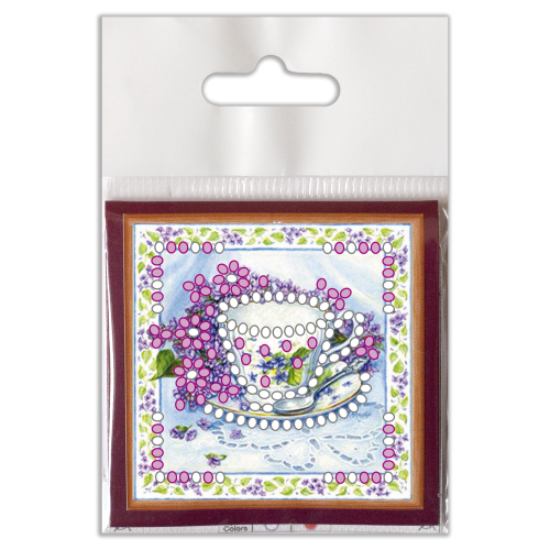 Mini Magnets Bead embroidery kit Fragrant Tea, AMM-051 by Abris Art - buy online! ✿ Fast delivery ✿ Factory price ✿ Wholesale and retail ✿ Purchase Kits for embroidery with beads - mini-magnets