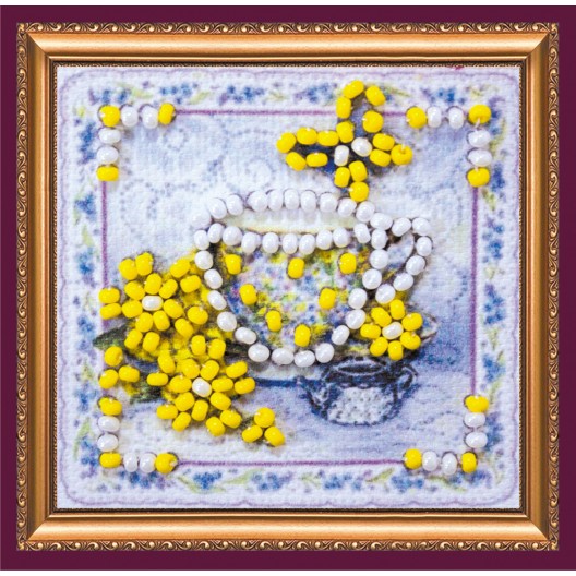Mini Magnets Bead embroidery kit Flavored tea, AMM-052 by Abris Art - buy online! ✿ Fast delivery ✿ Factory price ✿ Wholesale and retail ✿ Purchase Kits for embroidery with beads - mini-magnets