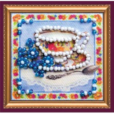 Mini Magnets Bead embroidery kit Herb tea