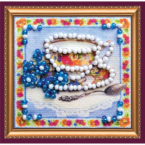 Mini Magnets Bead embroidery kit Herb tea, AMM-053 by Abris Art - buy online! ✿ Fast delivery ✿ Factory price ✿ Wholesale and retail ✿ Purchase Kits for embroidery with beads - mini-magnets
