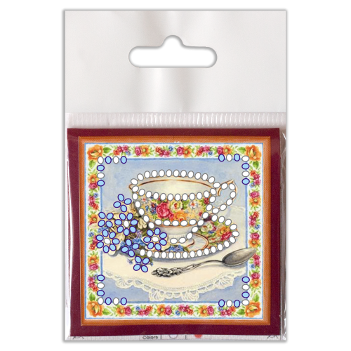 Mini Magnets Bead embroidery kit Herb tea, AMM-053 by Abris Art - buy online! ✿ Fast delivery ✿ Factory price ✿ Wholesale and retail ✿ Purchase Kits for embroidery with beads - mini-magnets