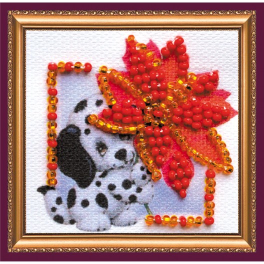 Mini Magnets Bead embroidery kit The Scarlet Flower, AMM-054 by Abris Art - buy online! ✿ Fast delivery ✿ Factory price ✿ Wholesale and retail ✿ Purchase Kits for embroidery with beads - mini-magnets