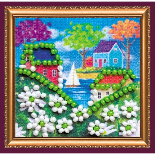 Mini Magnets Bead embroidery kit Summer has come, AMM-055 by Abris Art - buy online! ✿ Fast delivery ✿ Factory price ✿ Wholesale and retail ✿ Purchase Kits for embroidery with beads - mini-magnets