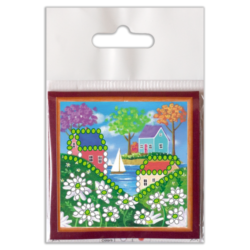 Mini Magnets Bead embroidery kit Summer has come, AMM-055 by Abris Art - buy online! ✿ Fast delivery ✿ Factory price ✿ Wholesale and retail ✿ Purchase Kits for embroidery with beads - mini-magnets