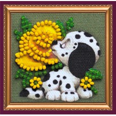Mini Magnets Bead embroidery kit Puppy