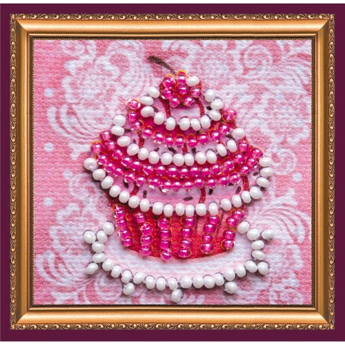 Mini Magnets Bead embroidery kit Sweet basket, AMM-058 by Abris Art - buy online! ✿ Fast delivery ✿ Factory price ✿ Wholesale and retail ✿ Purchase Kits for embroidery with beads - mini-magnets
