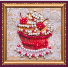 Mini Magnets Bead embroidery kit Favorite cake
