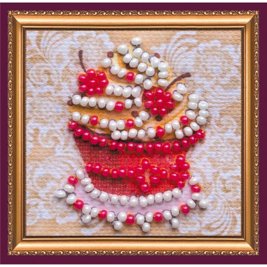 Mini Magnets Bead embroidery kit Favorite cake, AMM-059 by Abris Art - buy online! ✿ Fast delivery ✿ Factory price ✿ Wholesale and retail ✿ Purchase Kits for embroidery with beads - mini-magnets