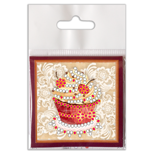 Mini Magnets Bead embroidery kit Favorite cake, AMM-059 by Abris Art - buy online! ✿ Fast delivery ✿ Factory price ✿ Wholesale and retail ✿ Purchase Kits for embroidery with beads - mini-magnets