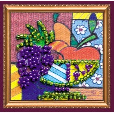 Mini Magnets Bead embroidery kit Fruit Still Life