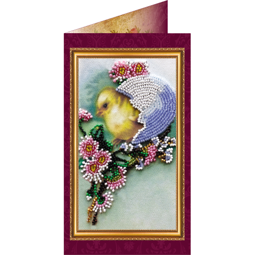 Postcard Bead embroidery kit Easter – 2, AO-002 by Abris Art - buy online! ✿ Fast delivery ✿ Factory price ✿ Wholesale and retail ✿ Purchase Postcards for bead embroidery