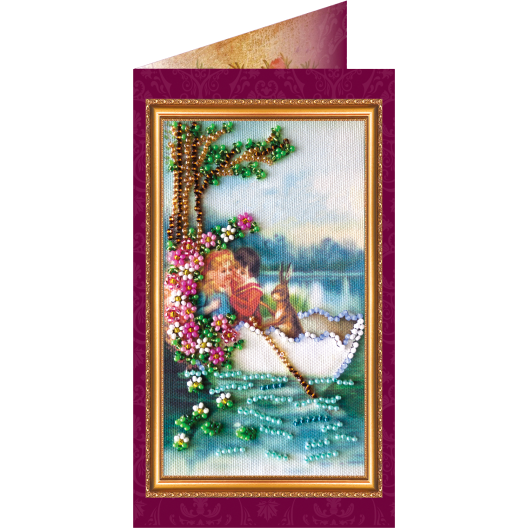 Postcard Bead embroidery kit Easter – 10, AO-010 by Abris Art - buy online! ✿ Fast delivery ✿ Factory price ✿ Wholesale and retail ✿ Purchase Postcards for bead embroidery
