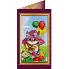 Postcard Bead embroidery kit Happy Birthday – 3