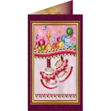 Postcard Bead embroidery kit Daughter's birthday – 1