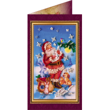 Postcard Bead embroidery kit Happy New Year – 4