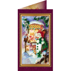 Postcard Bead embroidery kit Happy New Year – 5