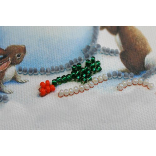 Postcard Bead embroidery kit Merry Christmas – 2, AO-037 by Abris Art - buy online! ✿ Fast delivery ✿ Factory price ✿ Wholesale and retail ✿ Purchase Postcards for bead embroidery