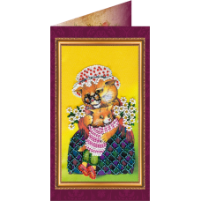 Postcard Bead embroidery kit Dear Grandma – 1