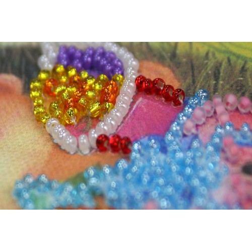 Postcard Bead embroidery kit Congratulations – 8, AO-047 by Abris Art - buy online! ✿ Fast delivery ✿ Factory price ✿ Wholesale and retail ✿ Purchase Postcards for bead embroidery