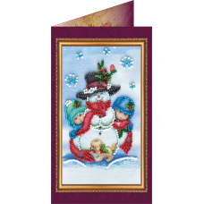 Postcard Bead embroidery kit Happy New Year – 8