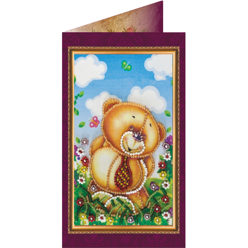Dear Dad – 1, AO-079 by Abris Art - buy online! ✿ Fast delivery ✿ Factory price ✿ Wholesale and retail ✿ Purchase Postcards for bead embroidery