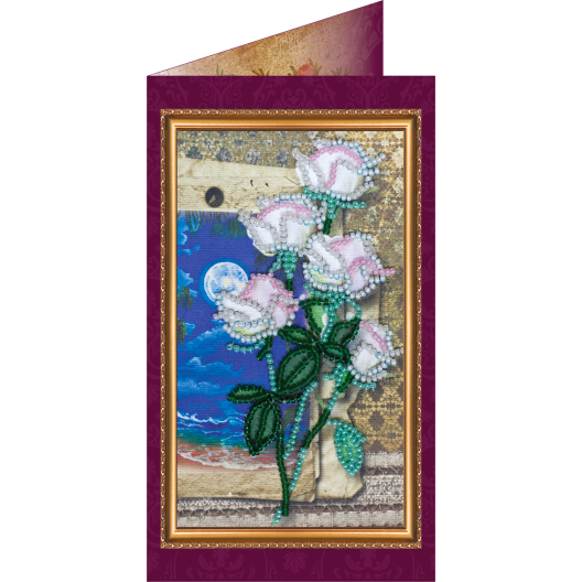 South night – 2, AO-082 by Abris Art - buy online! ✿ Fast delivery ✿ Factory price ✿ Wholesale and retail ✿ Purchase Postcards for bead embroidery