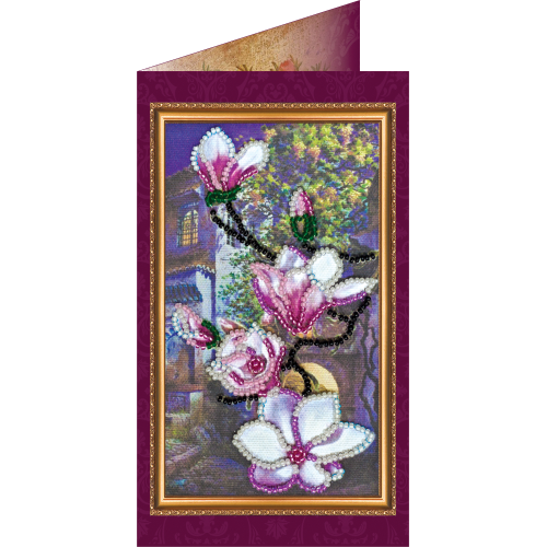 Postcard Bead embroidery kit South night – 3, AO-083 by Abris Art - buy online! ✿ Fast delivery ✿ Factory price ✿ Wholesale and retail ✿ Purchase Postcards for bead embroidery