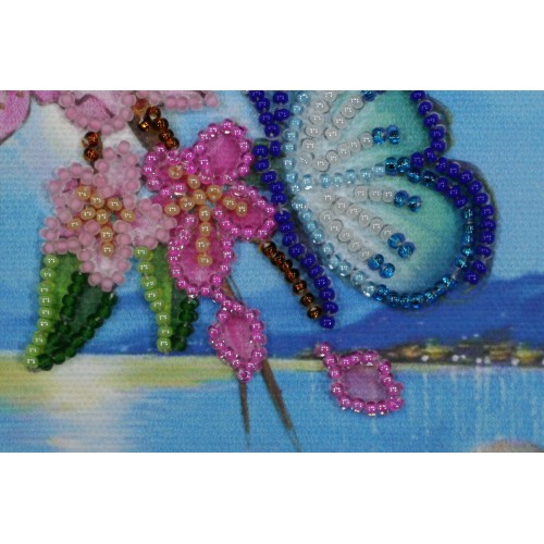 Postcard Bead embroidery kit South night – 4, AO-084 by Abris Art - buy online! ✿ Fast delivery ✿ Factory price ✿ Wholesale and retail ✿ Purchase Postcards for bead embroidery
